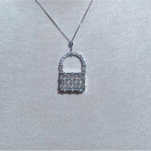 Swarovski Silver Crystal Pendant Necklace